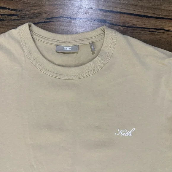 Kith Cream Cotton Blend Tee - Picture 2 of 3